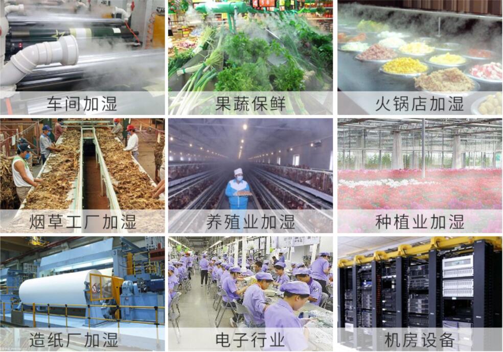 加濕器在各個行業(yè)中的應(yīng)用